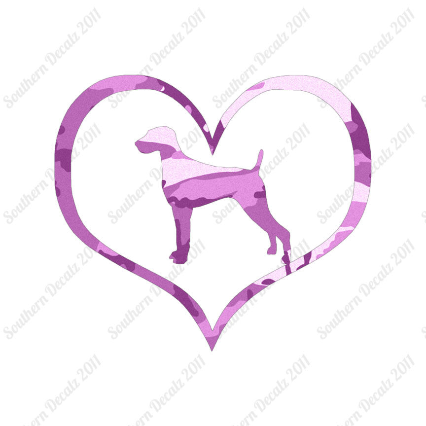 Weimaraner Dog Heart Love