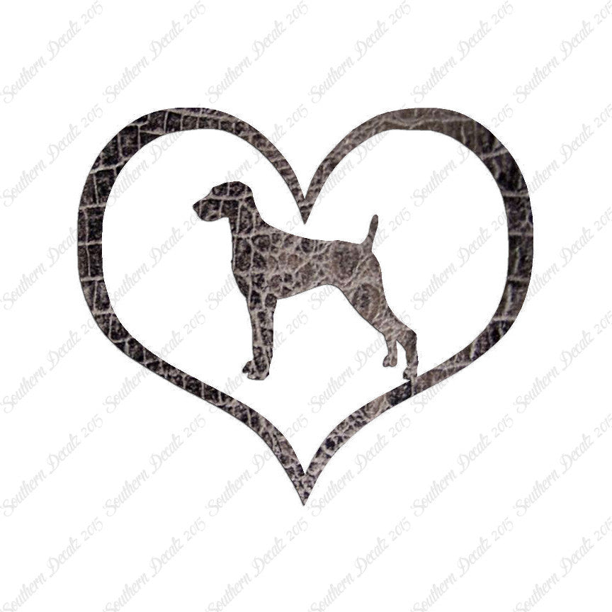 Weimaraner Dog Heart Love