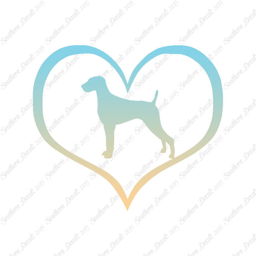 Weimaraner Dog Heart Love