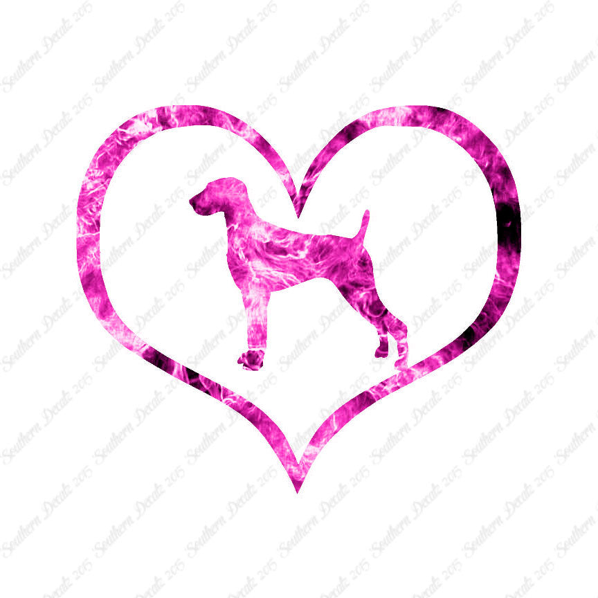 Weimaraner Dog Heart Love