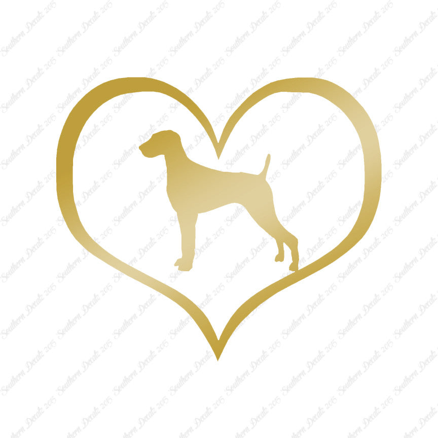 Weimaraner Dog Heart Love
