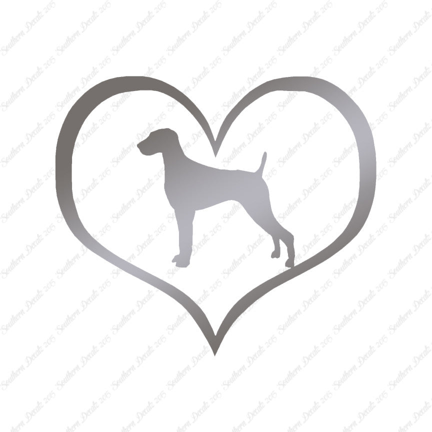 Weimaraner Dog Heart Love