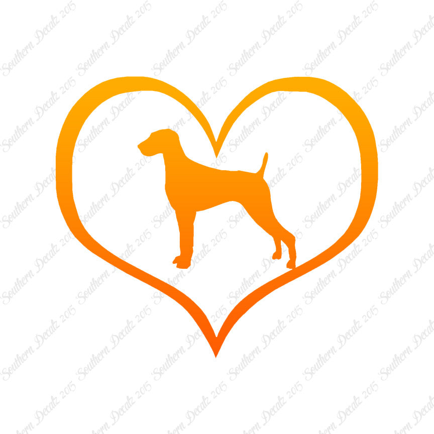 Weimaraner Dog Heart Love
