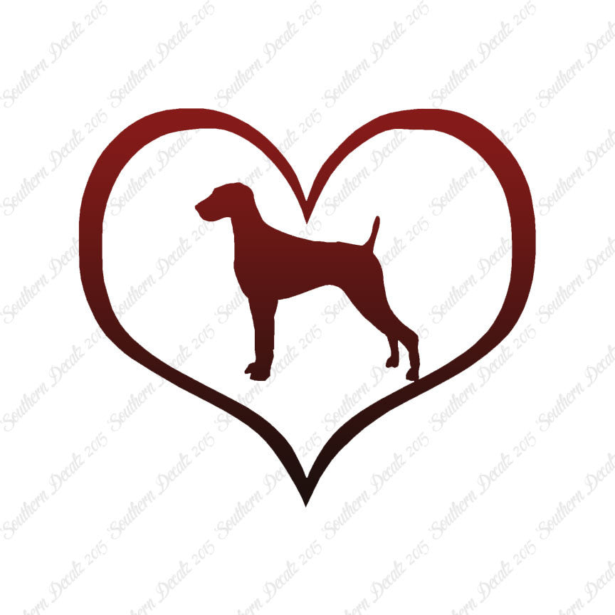 Weimaraner Dog Heart Love