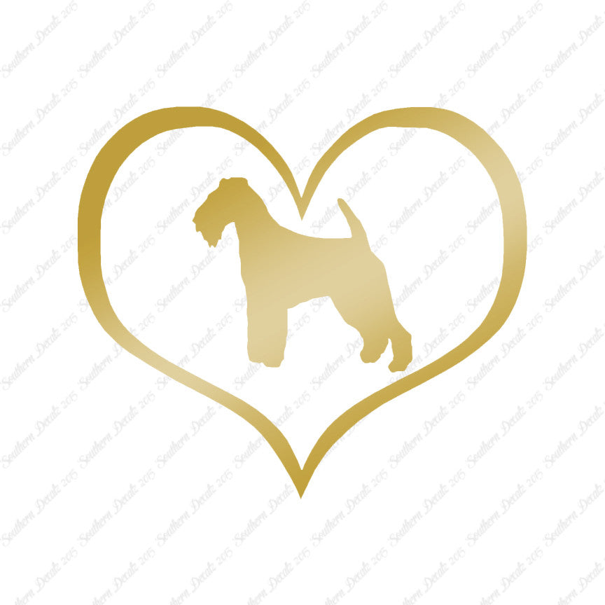 Welsh Terrier Dog Heart Love