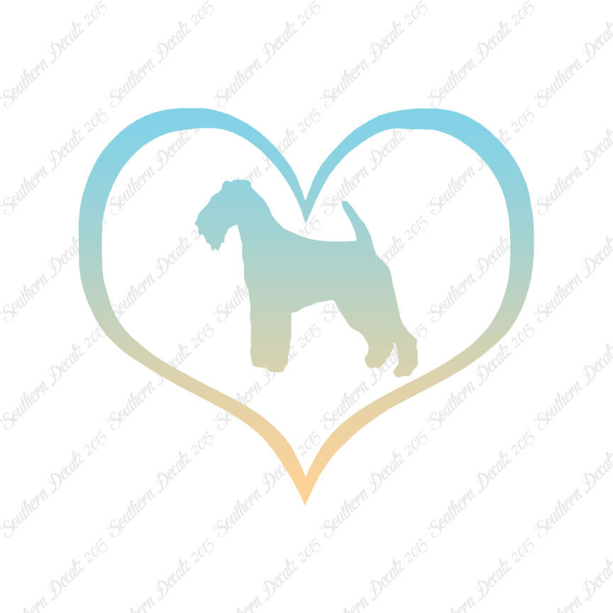 Welsh Terrier Dog Heart Love