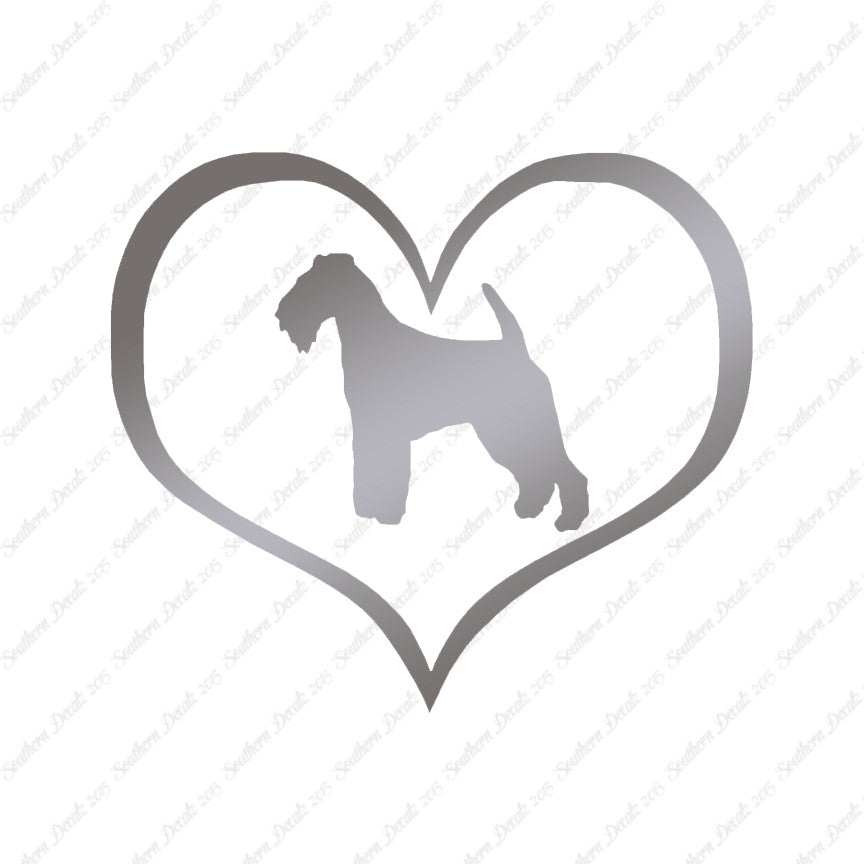 Welsh Terrier Dog Heart Love
