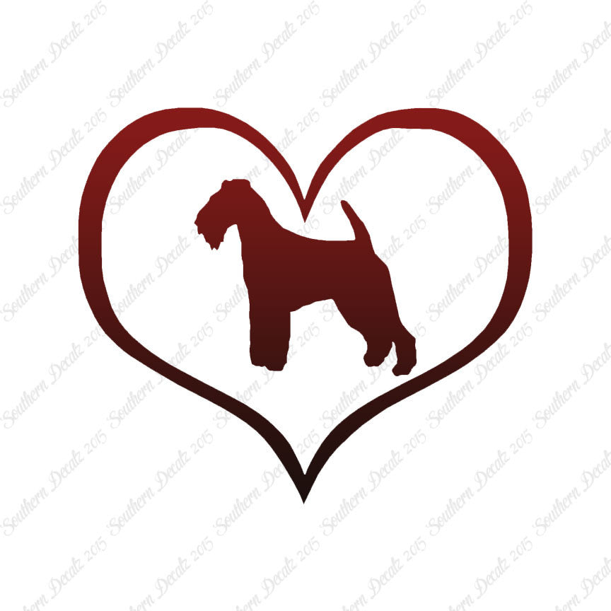 Welsh Terrier Dog Heart Love