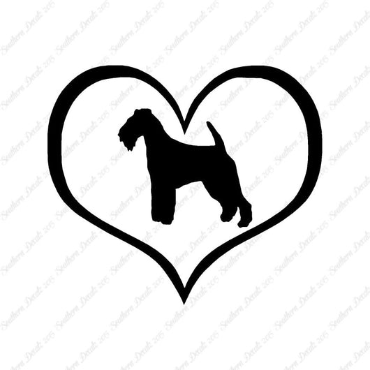 Welsh Terrier Dog Heart Love