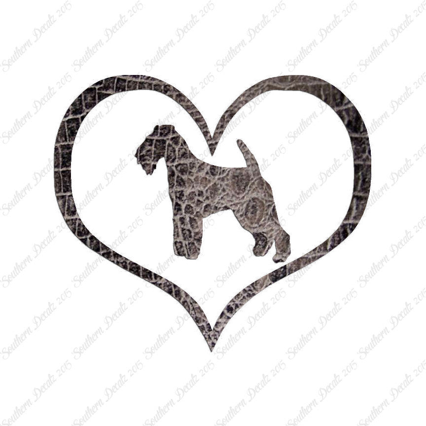 Welsh Terrier Dog Heart Love