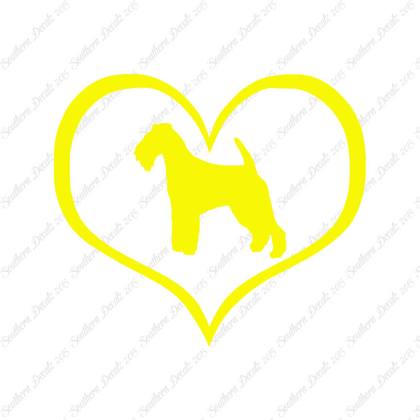 Welsh Terrier Dog Heart Love