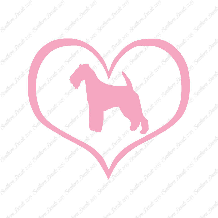 Welsh Terrier Dog Heart Love
