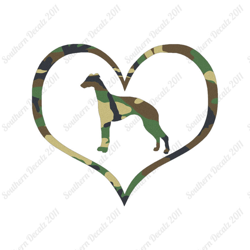 Whippet Dog Heart Love