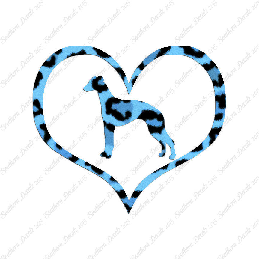 Whippet Dog Heart Love