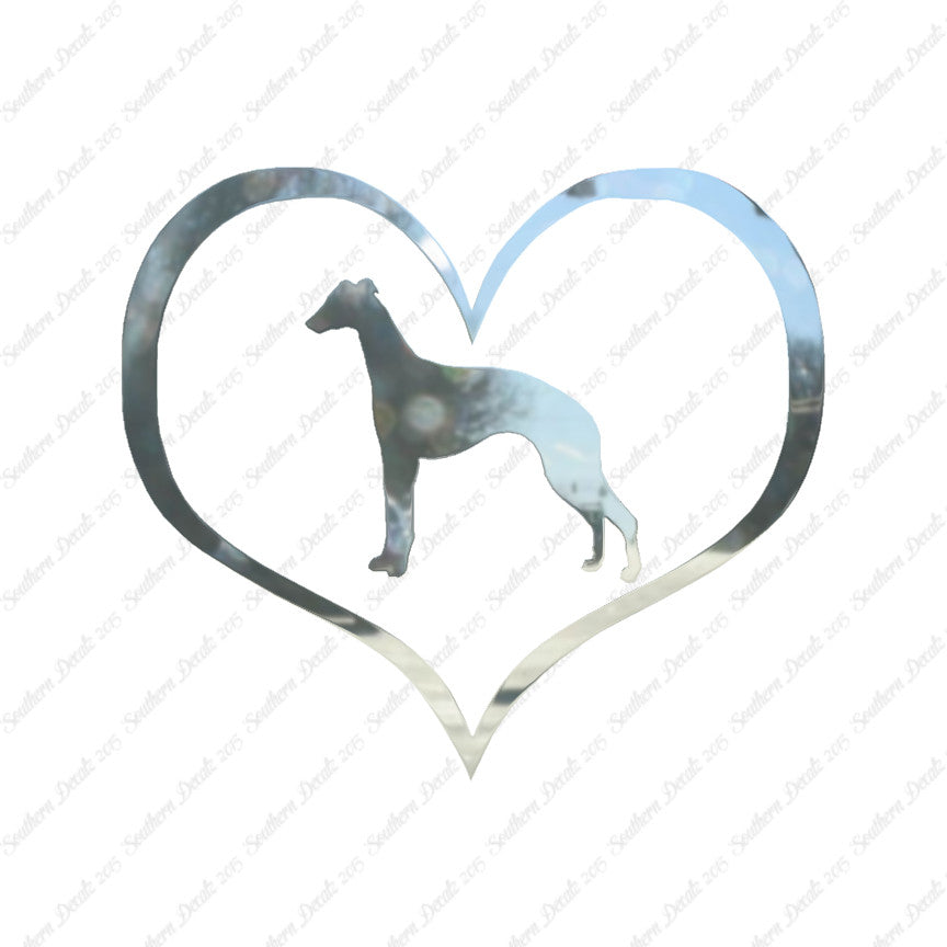 Whippet Dog Heart Love