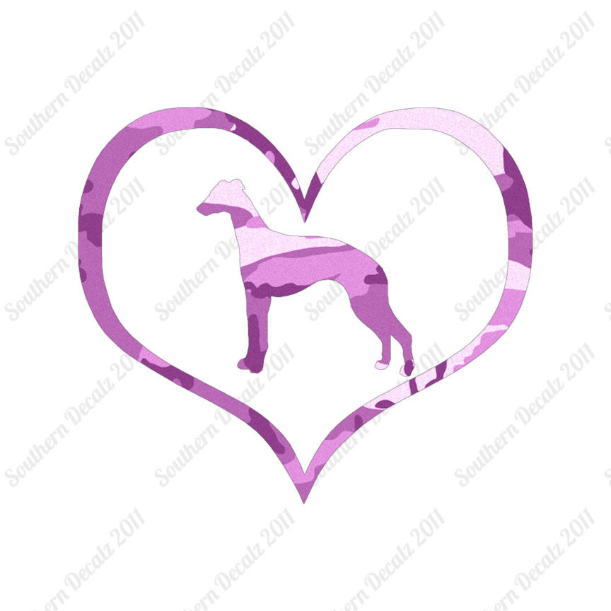 Whippet Dog Heart Love