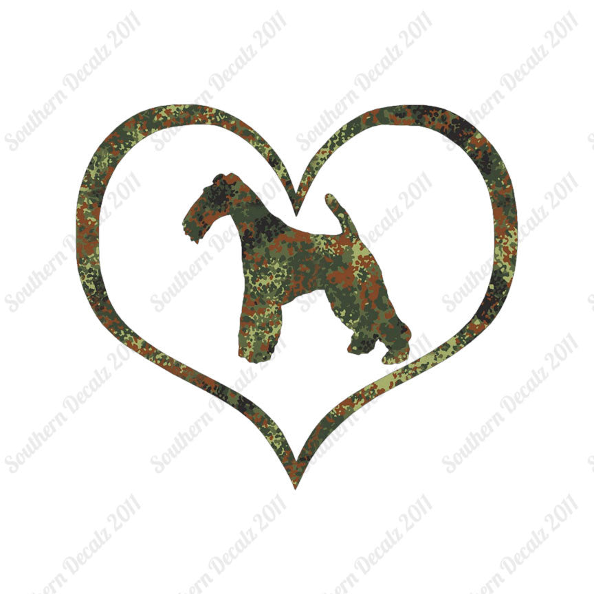Wire Fox Terrier Dog Heart Love