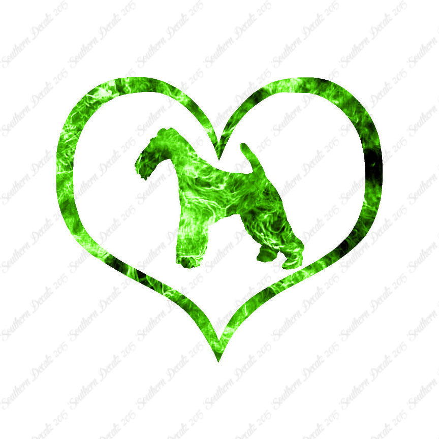 Wire Fox Terrier Dog Heart Love