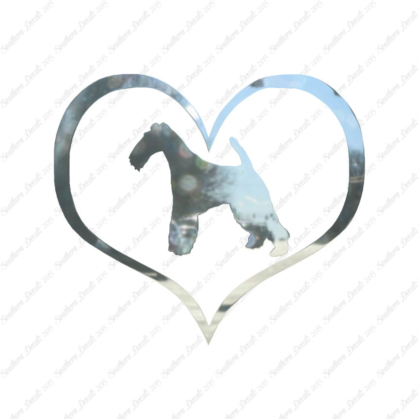 Wire Fox Terrier Dog Heart Love