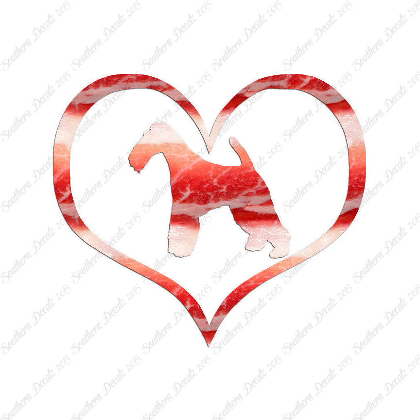 Wire Fox Terrier Dog Heart Love