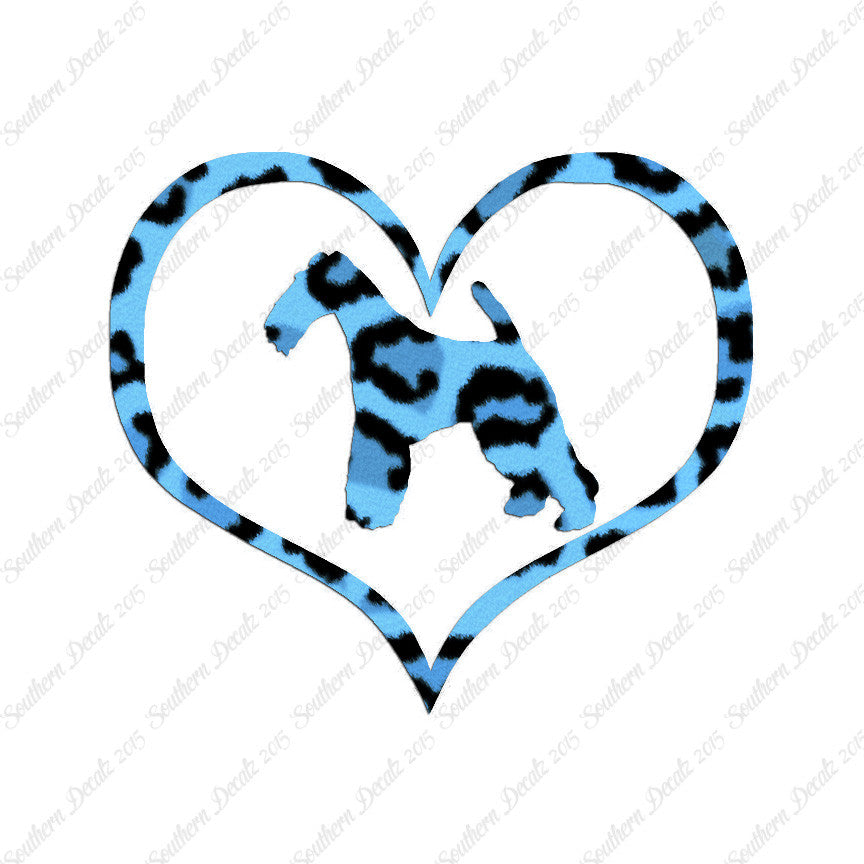 Wire Fox Terrier Dog Heart Love