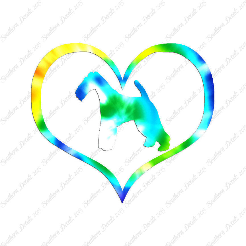 Wire Fox Terrier Dog Heart Love