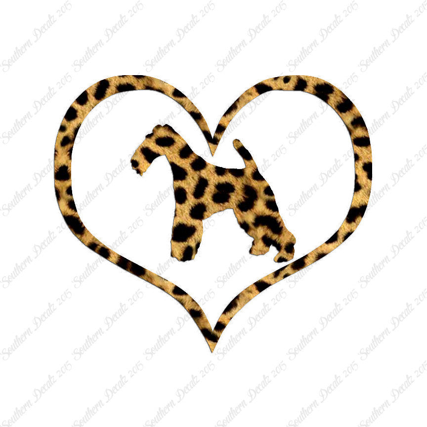 Wire Fox Terrier Dog Heart Love