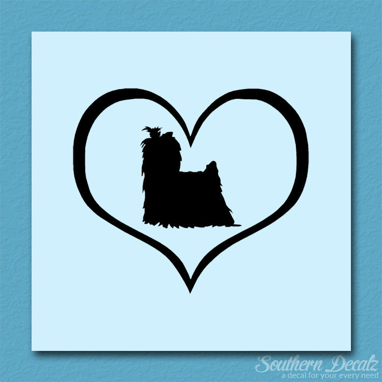 Yorkshire Terrier Dog Heart Love