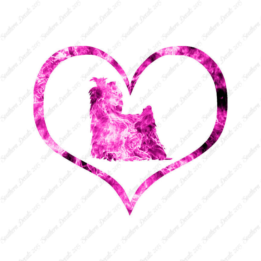 Yorkshire Terrier Dog Heart Love