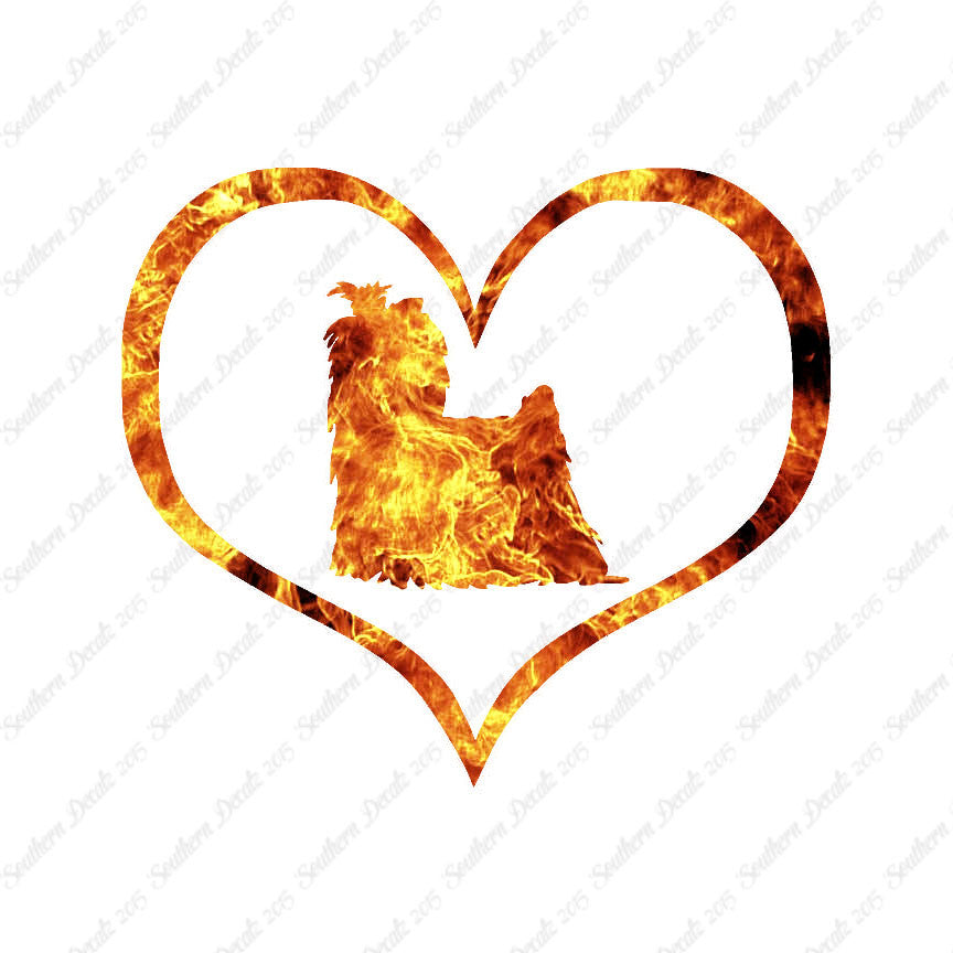 Yorkshire Terrier Dog Heart Love