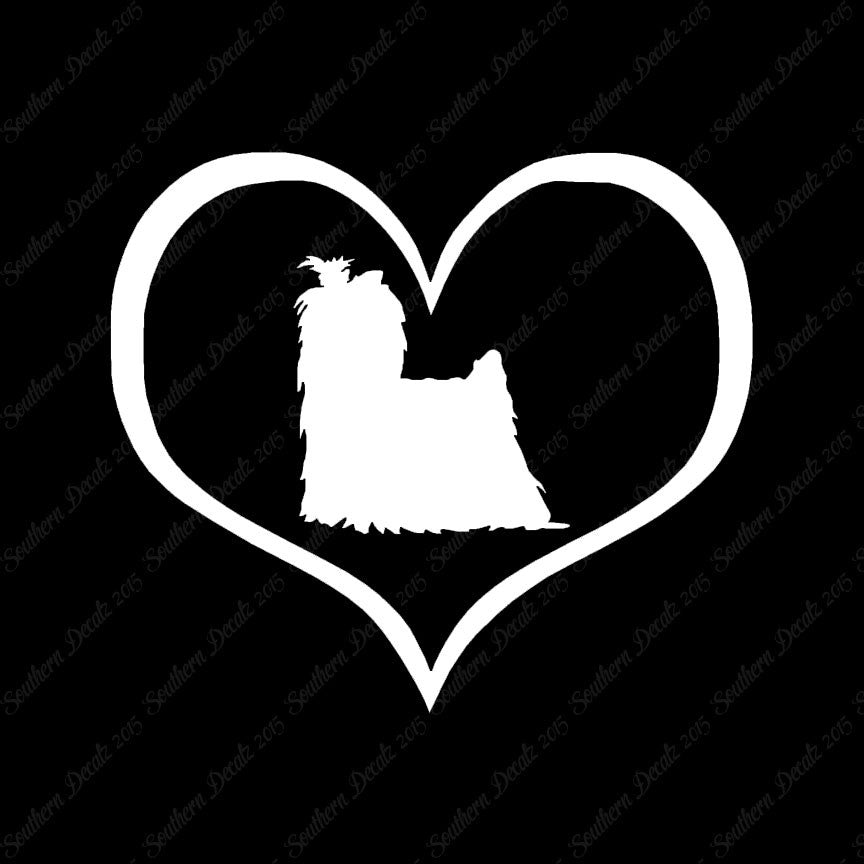 Yorkshire Terrier Dog Heart Love