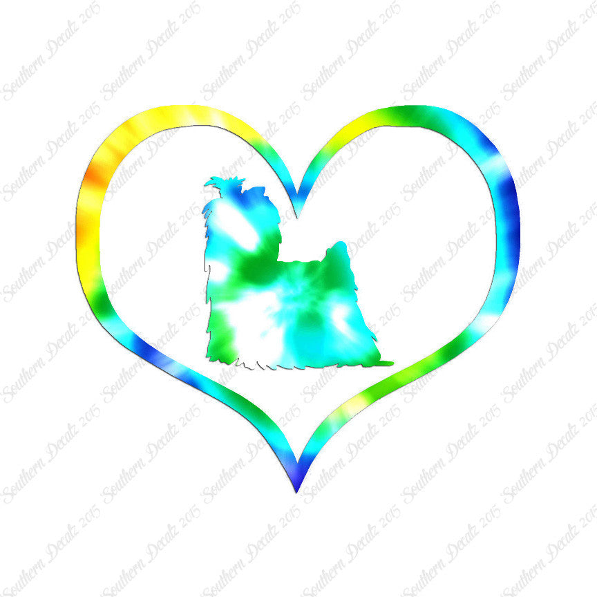 Yorkshire Terrier Dog Heart Love
