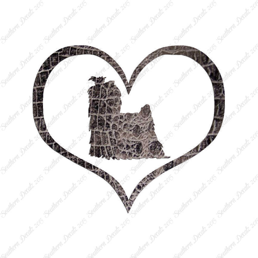 Yorkshire Terrier Dog Heart Love