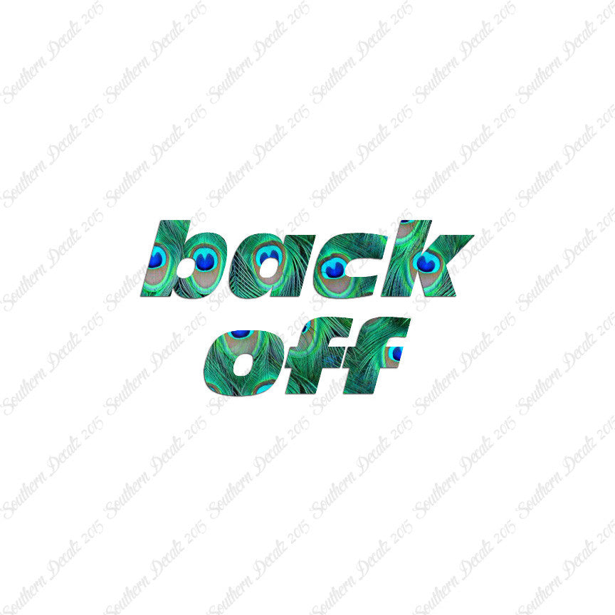 Back Off Funny Text