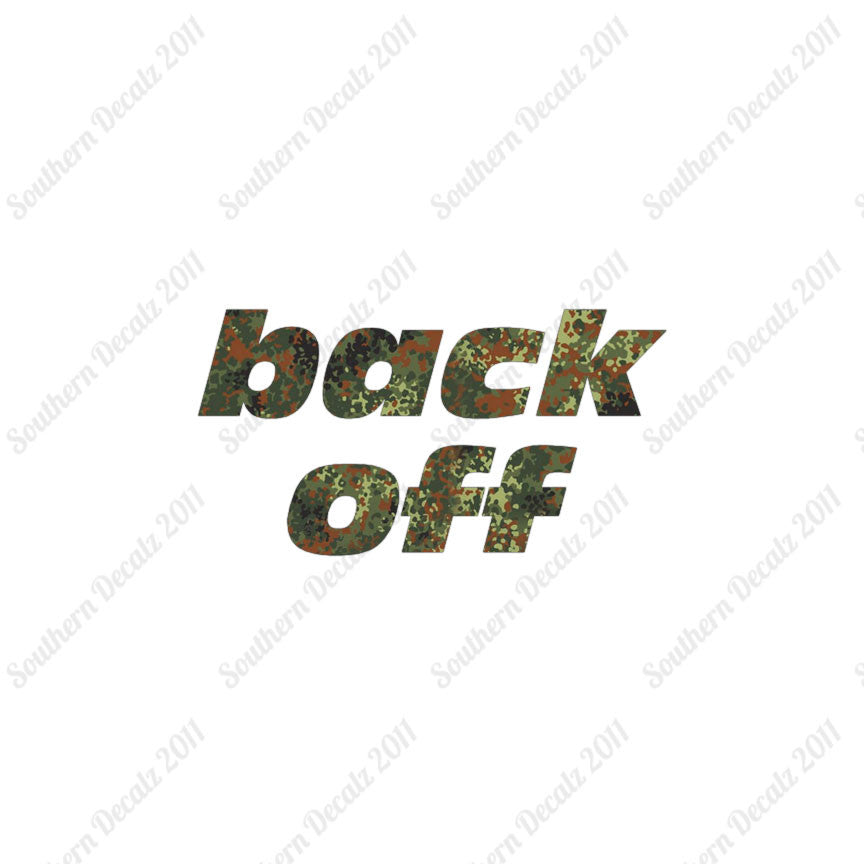 Back Off Funny Text