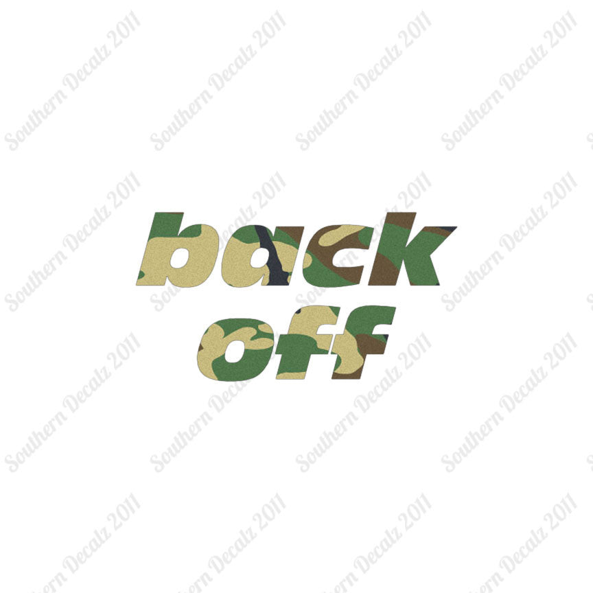 Back Off Funny Text