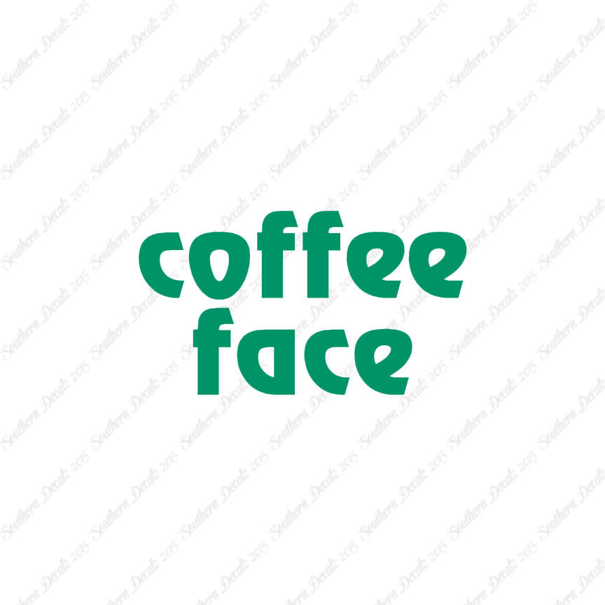 Coffee Face Text