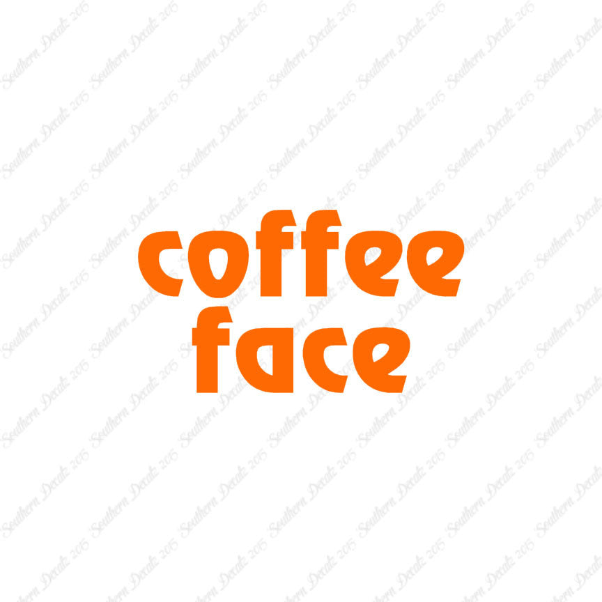 Coffee Face Text