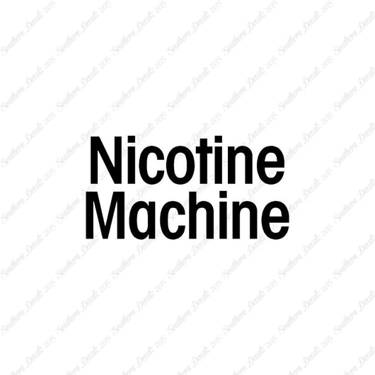 Smoke Machine Decals Nicotine Machine – Southern Decalz