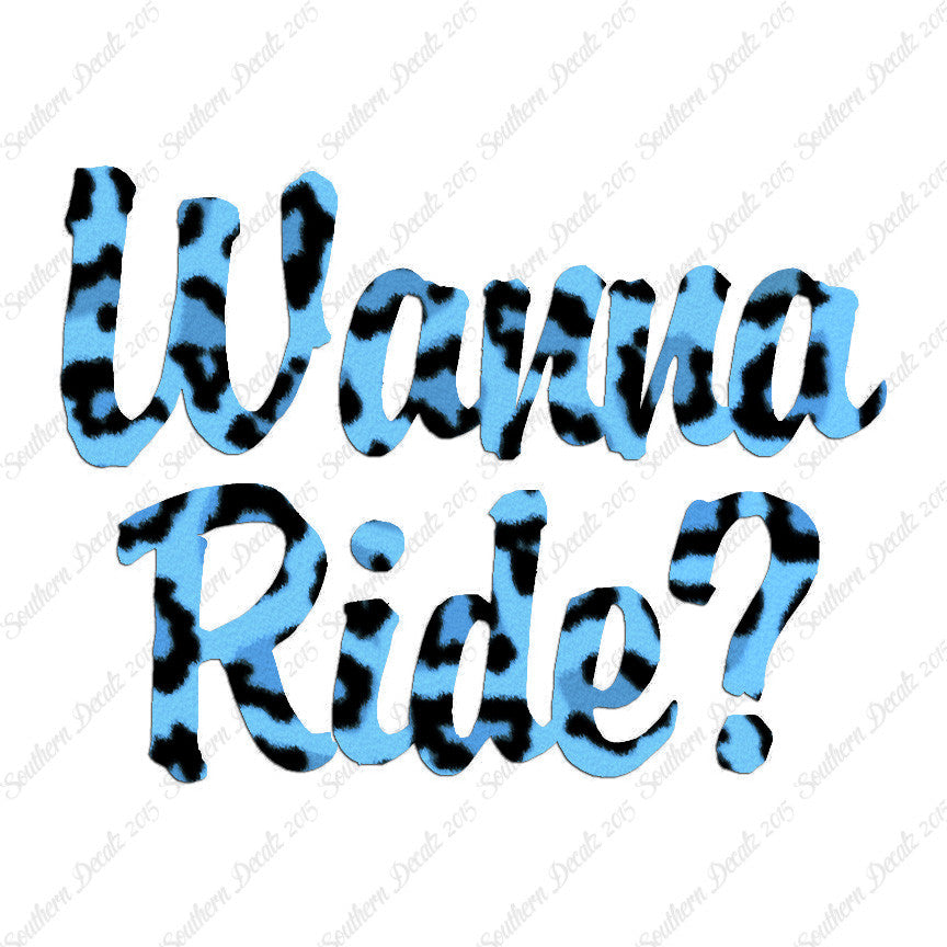 Wanna Ride ?