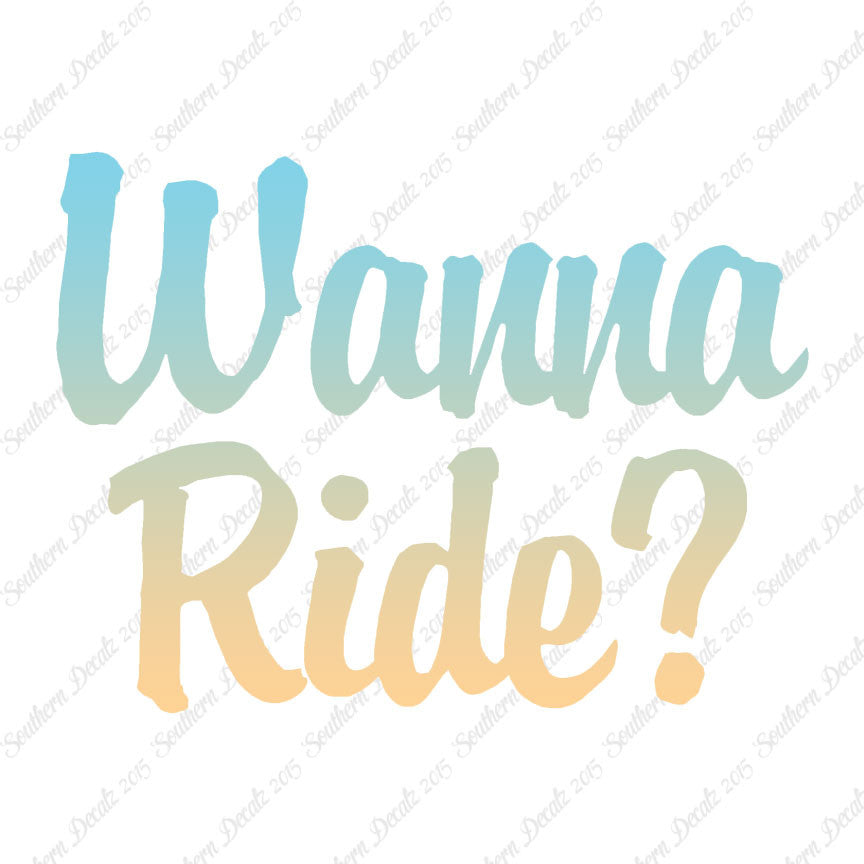 Wanna Ride ?