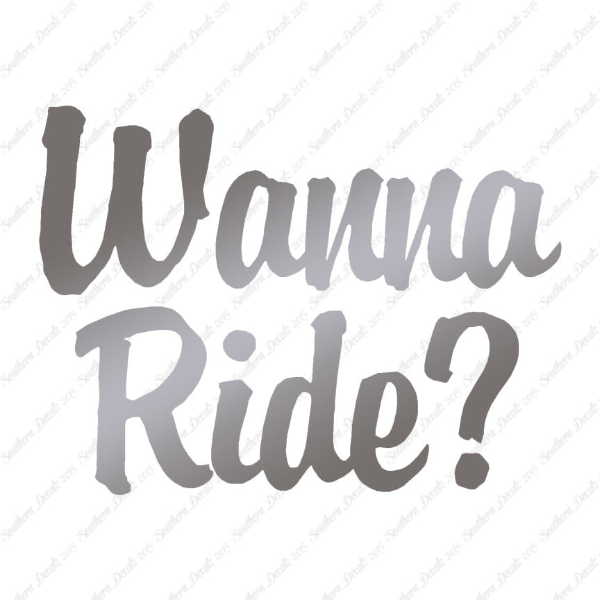 Wanna Ride ?