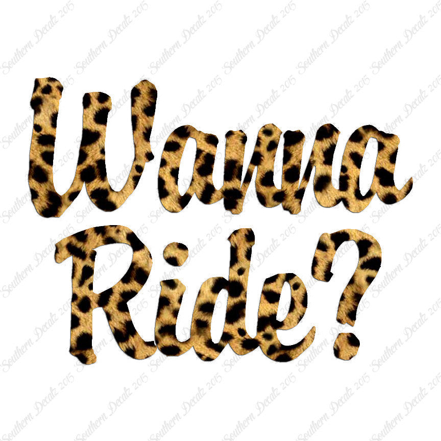 Wanna Ride ?