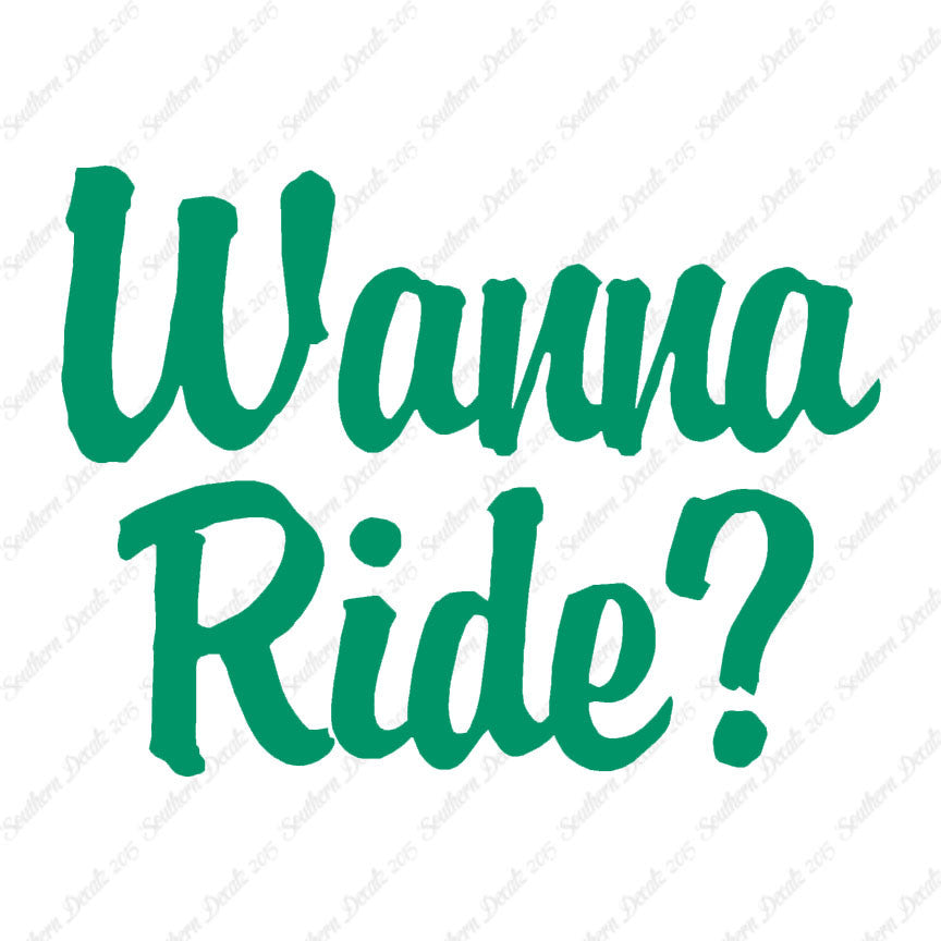 Wanna Ride ?
