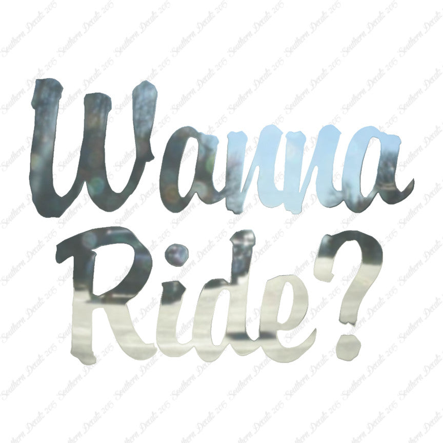 Wanna Ride ?