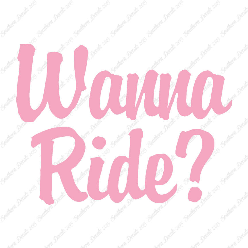 Wanna Ride ?