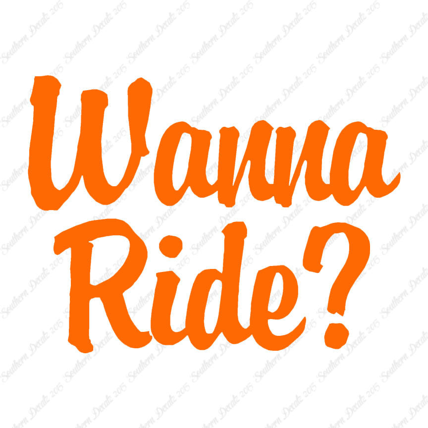 Wanna Ride ?