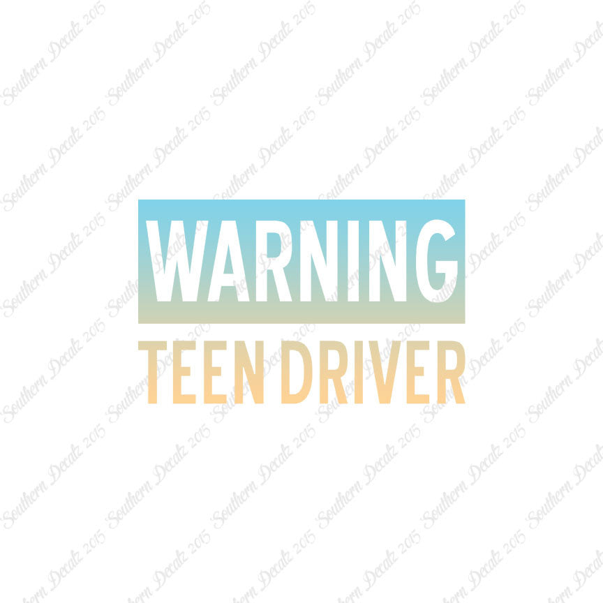 Warning Teen Driver