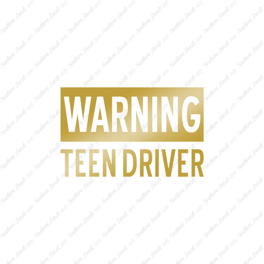 Warning Teen Driver