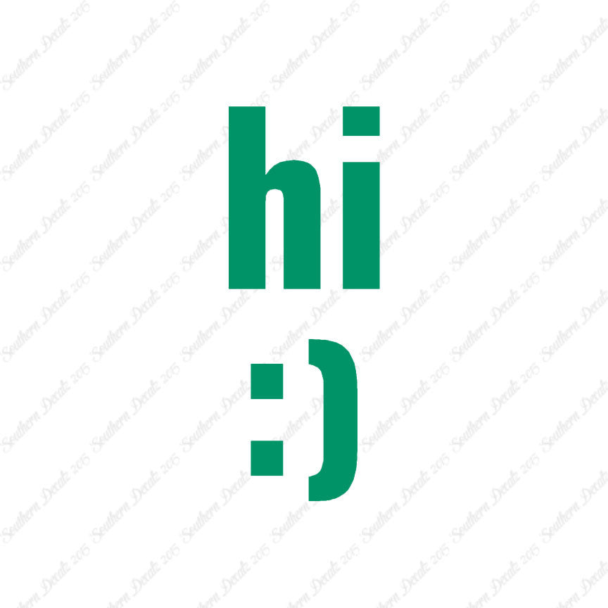 Hi Smile Face